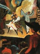 August Macke Russian Ballet I oil on canvas
